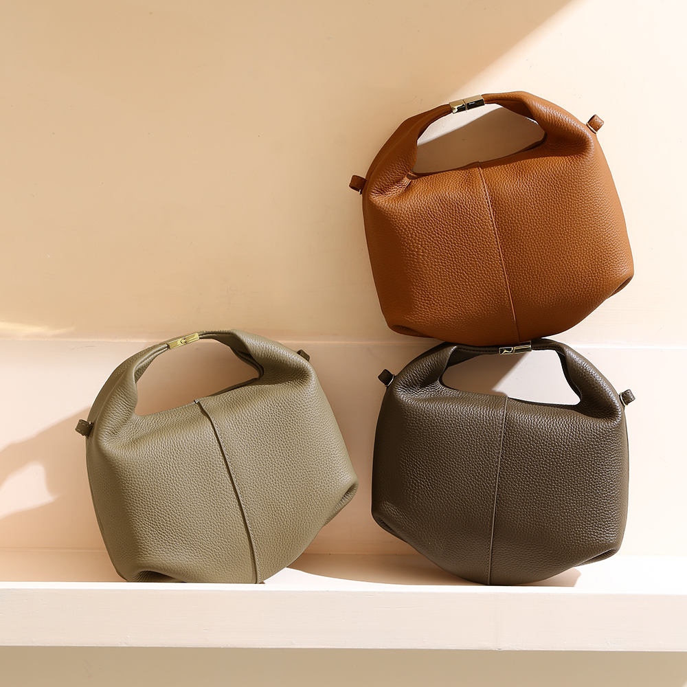 Baulenise Lady Chic Bags Vintage Fashion Genuine Cowhide Leather Handbags for Women